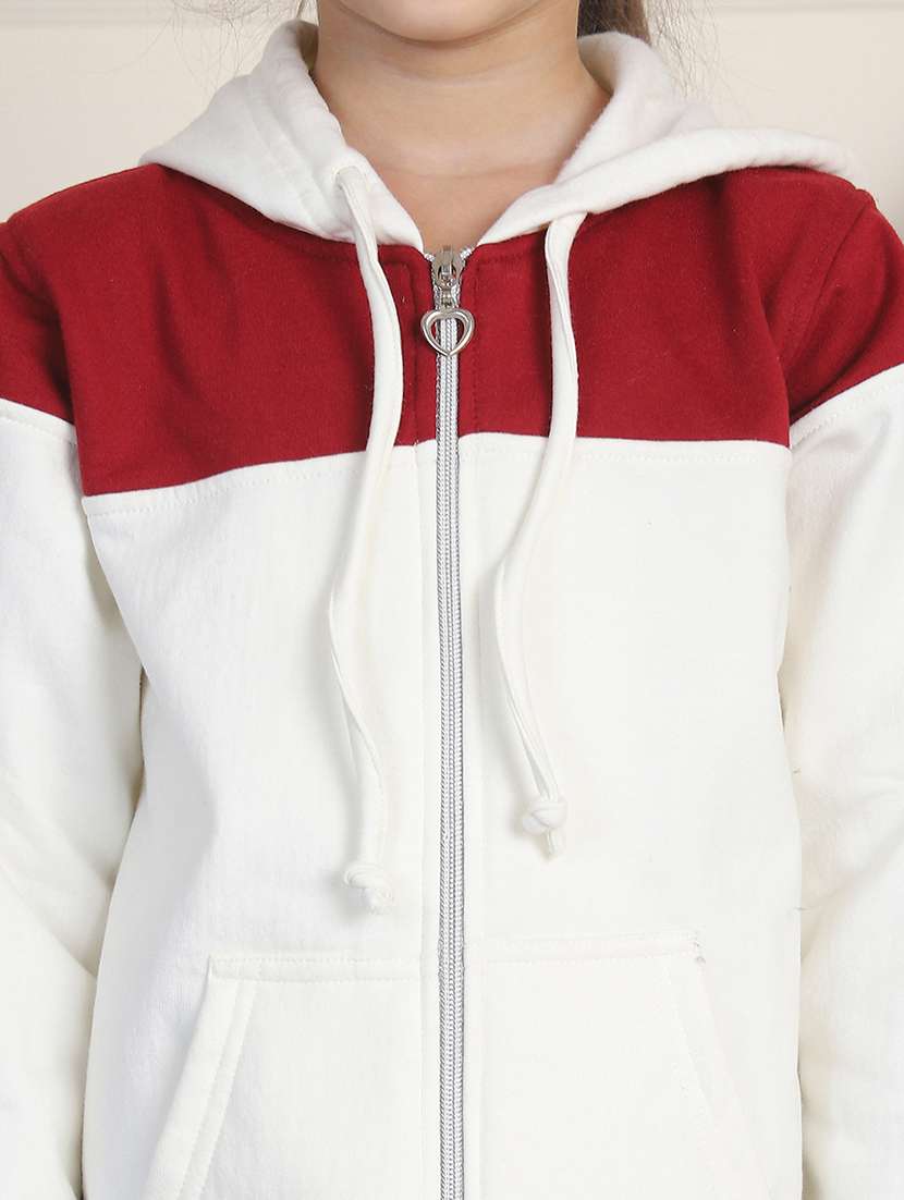 girls long sleeves color block sweatshirt - 21682871 - Standard Image - 5