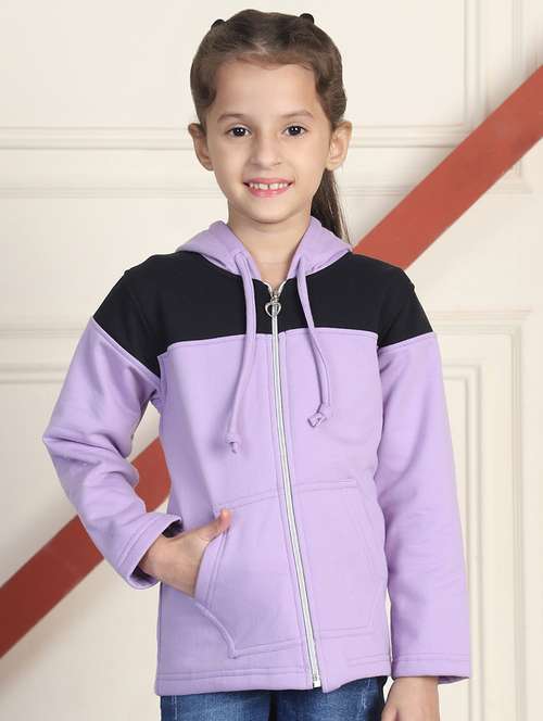 girls long sleeves color block sweatshirt - 21682873 -  Standard Image - 0