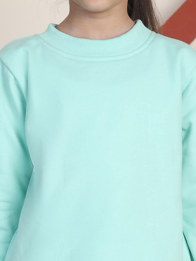 girls solid fleece long sleeve sweatshirt - 21682875 - Standard Image - 5