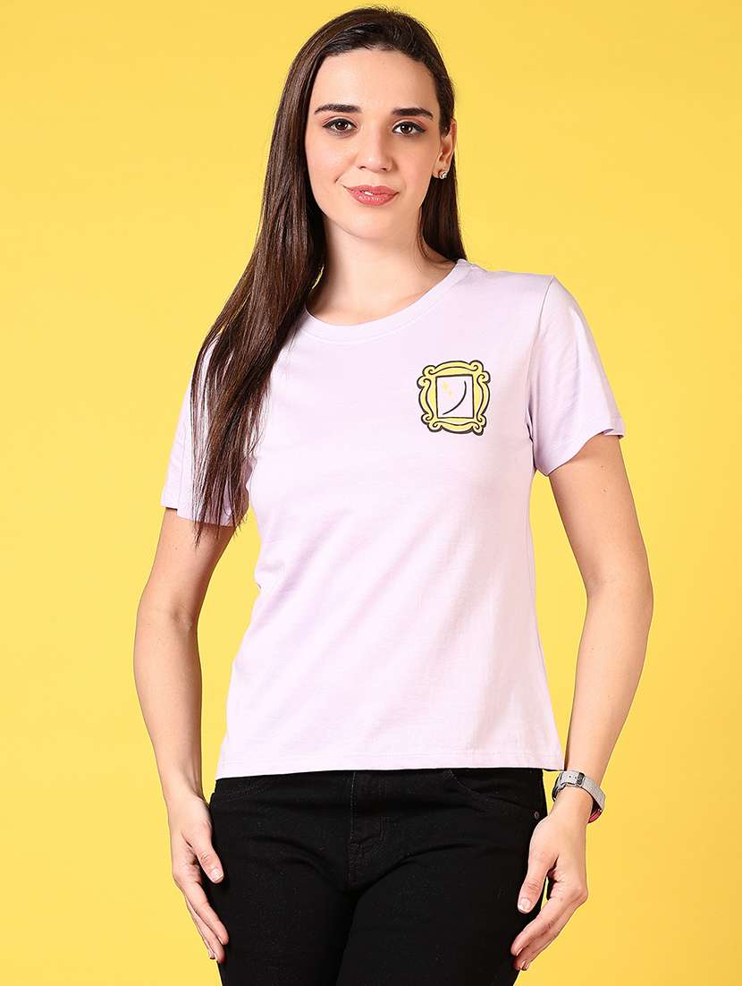 women back print short sleeve t-shirt