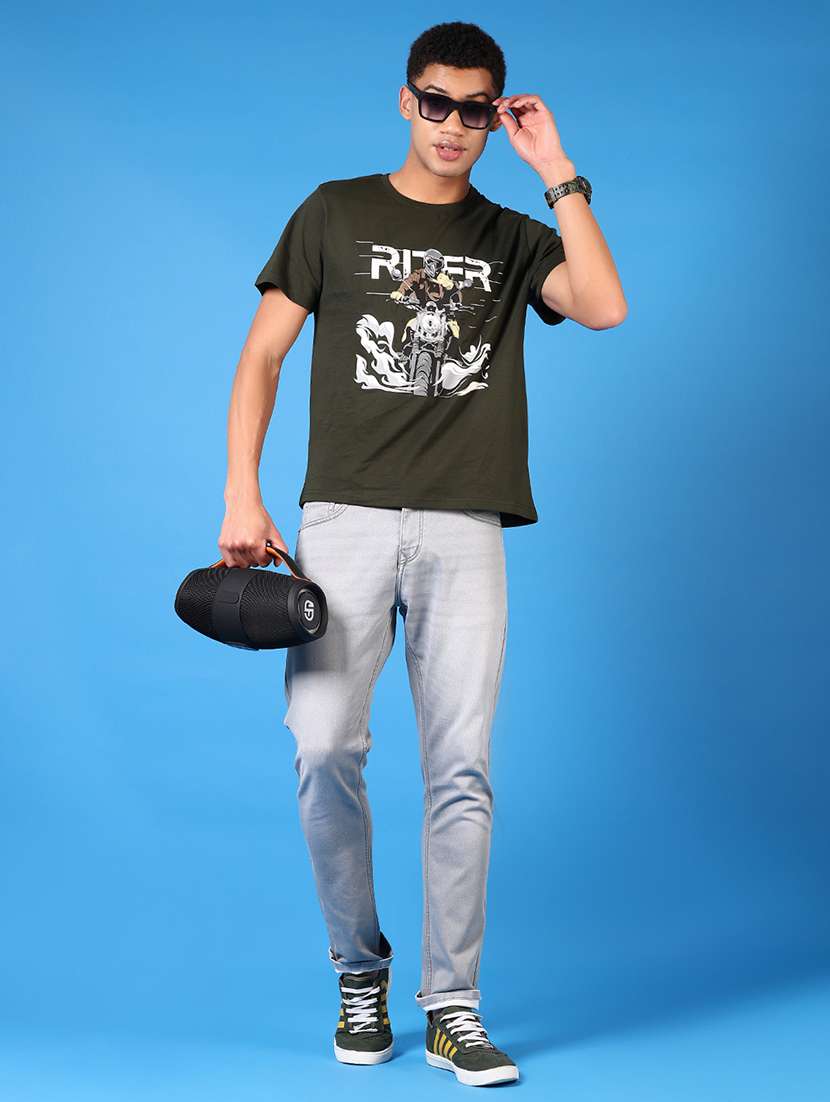 men printed short sleeve regular fit t-shirt - 21682900 -  Standard Image - 3