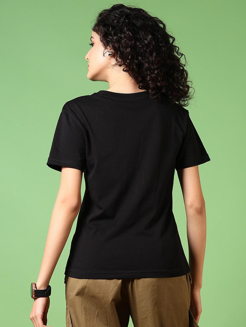 women printed round neck t-shirt - 21682912 - Standard Image - 3
