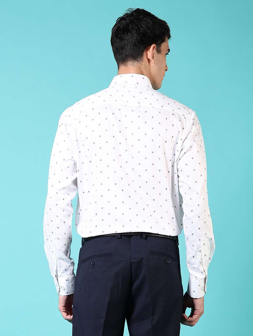 men printed long sleeve formal shirt - 21682989 - Standard Image - 3