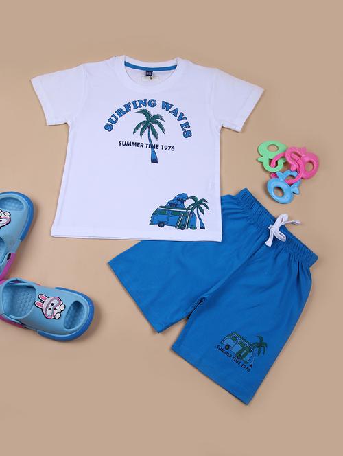 kids printed shorts twin set - 21683042 -  Standard Image - 0
