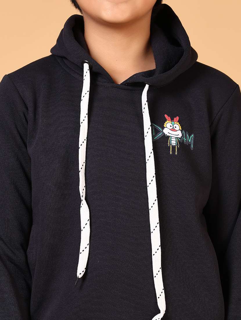 boys printed long sleeves hooded sweatshirt - 21683112 -  Standard Image - 3