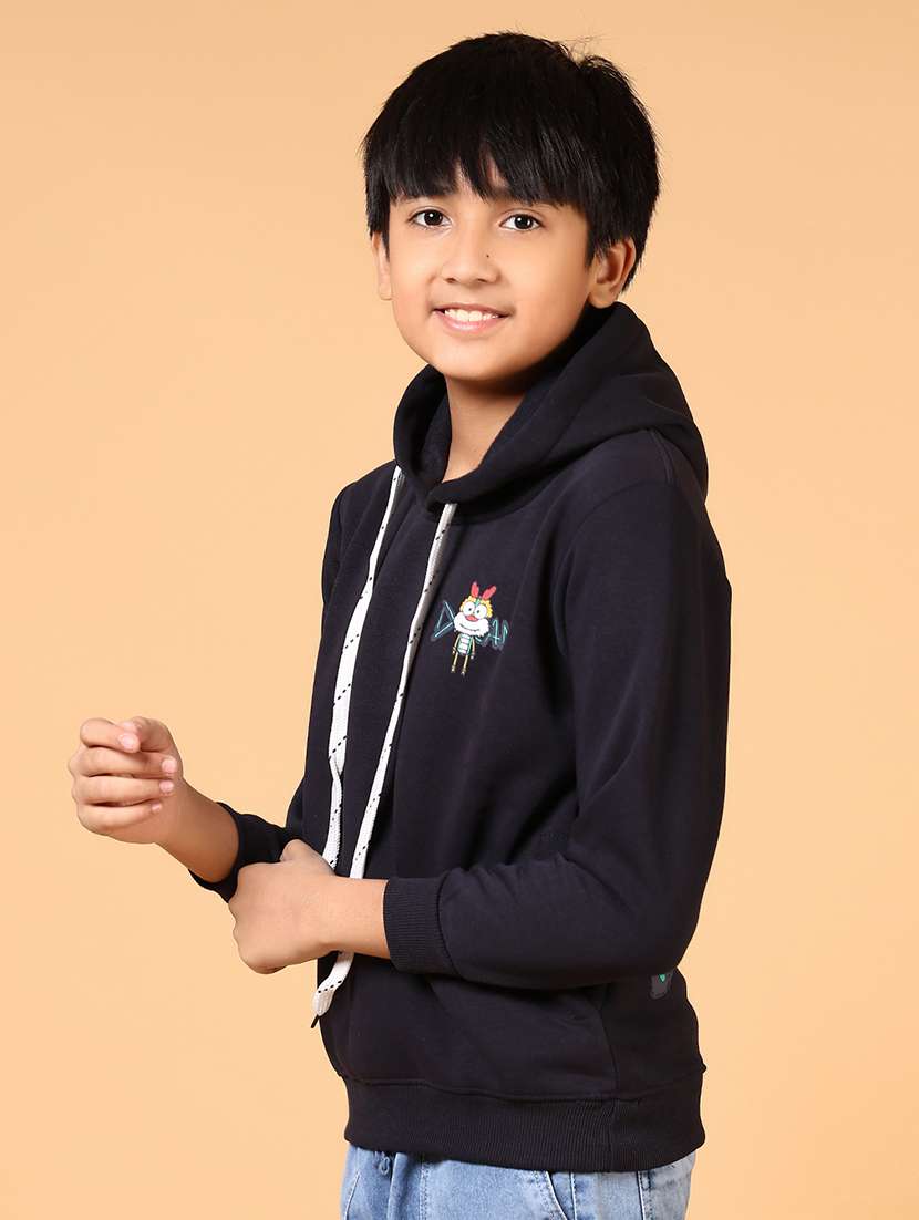 boys printed long sleeves hooded sweatshirt - 21683112 -  Standard Image - 5