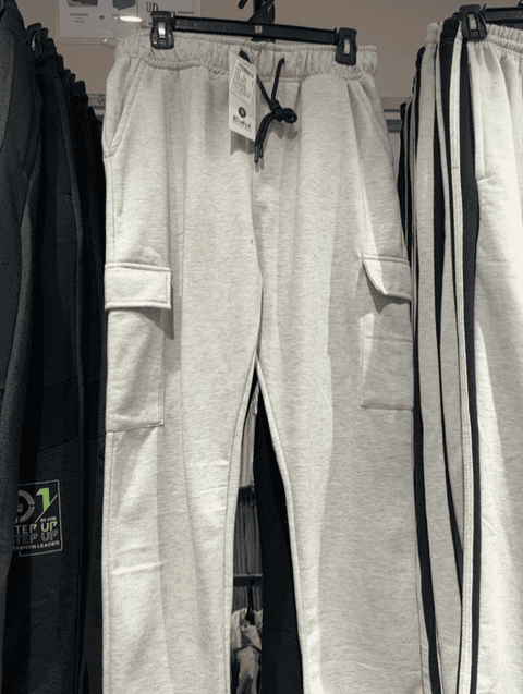 ecru fleece track pant - 21683113 -  Zoom Image - 0