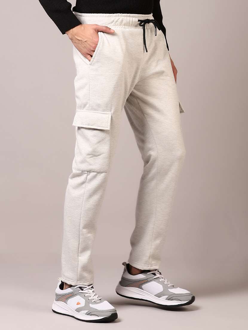 Men Solid Mid Rise Regular Fit Cargo - 21683113 -  Standard Image - 5