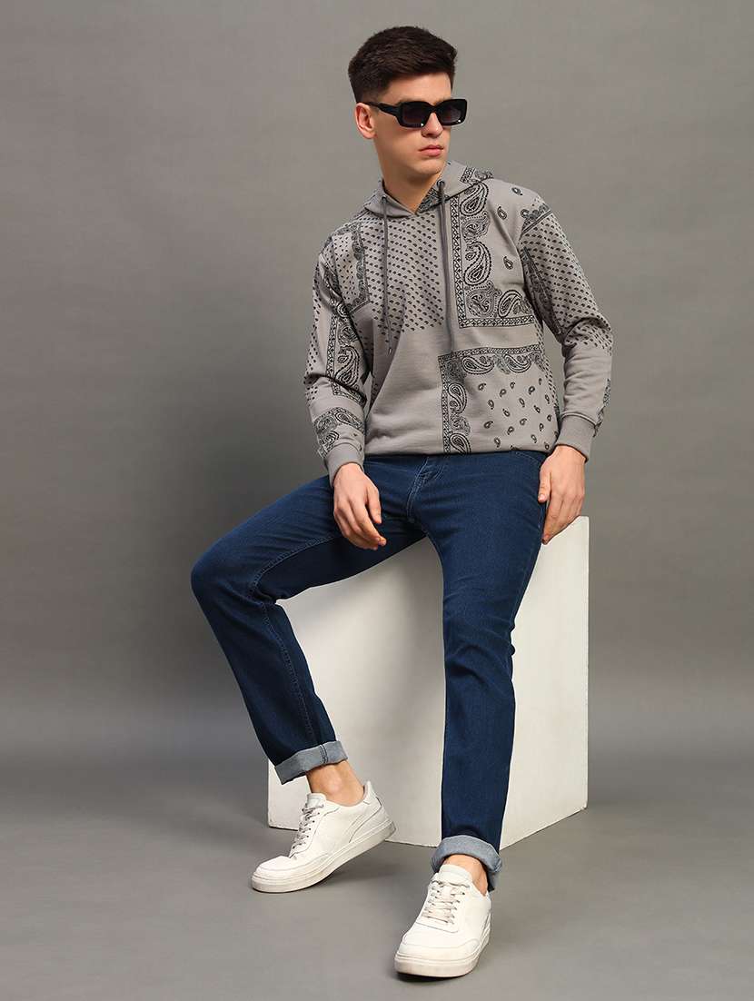 men all over print long sleeve sweatshirt - 21683199 -  Standard Image - 3