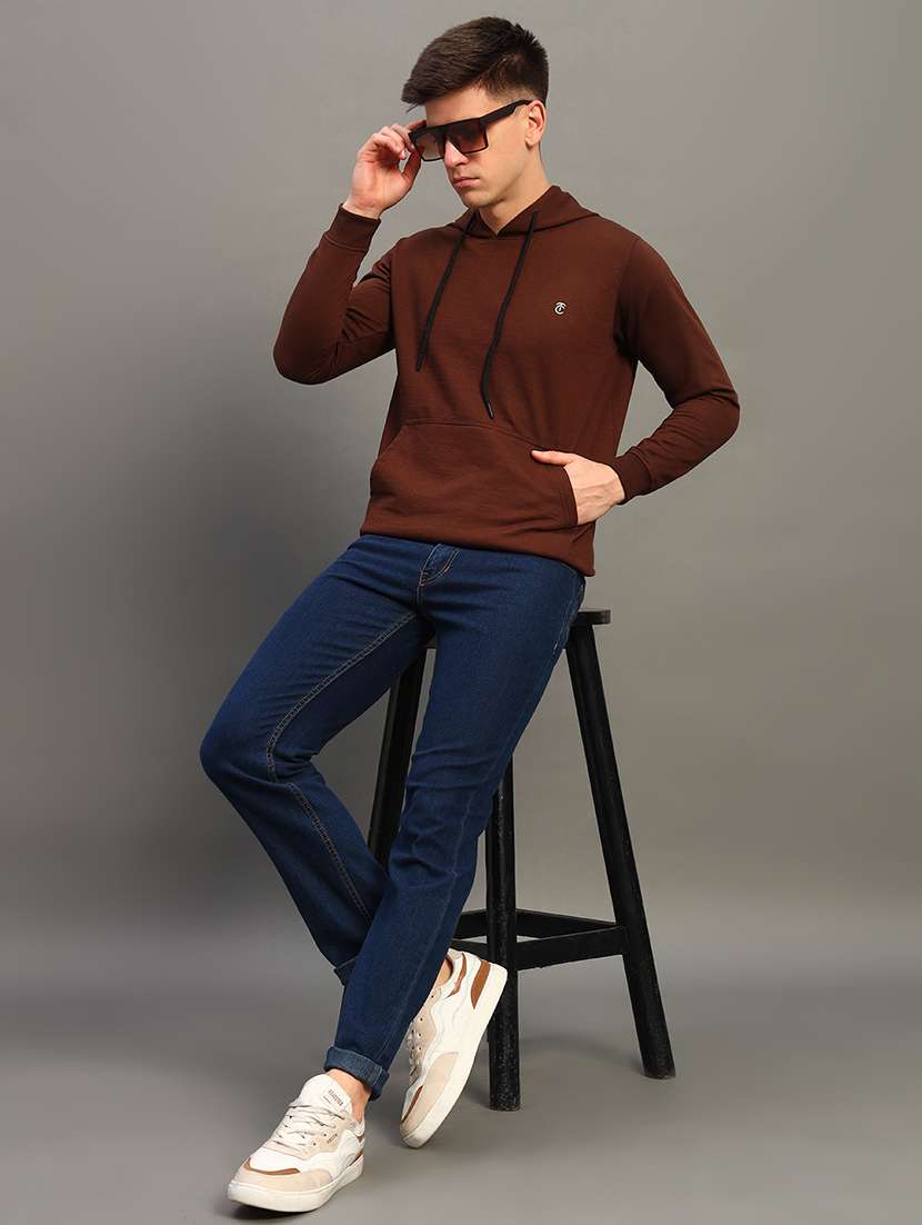 men long sleeves plain sweatshirt - 21683204 -  Standard Image - 3
