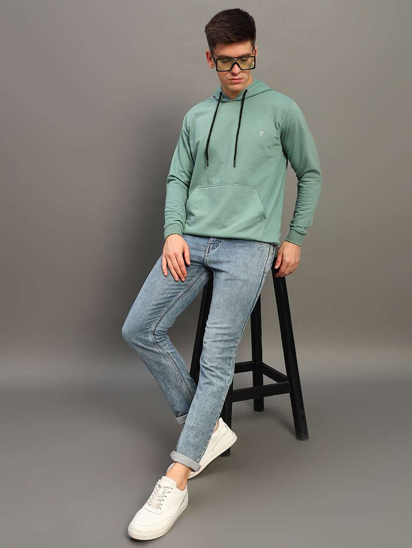 men long sleeves plain sweatshirt - 21683207 -  Standard Image - 3