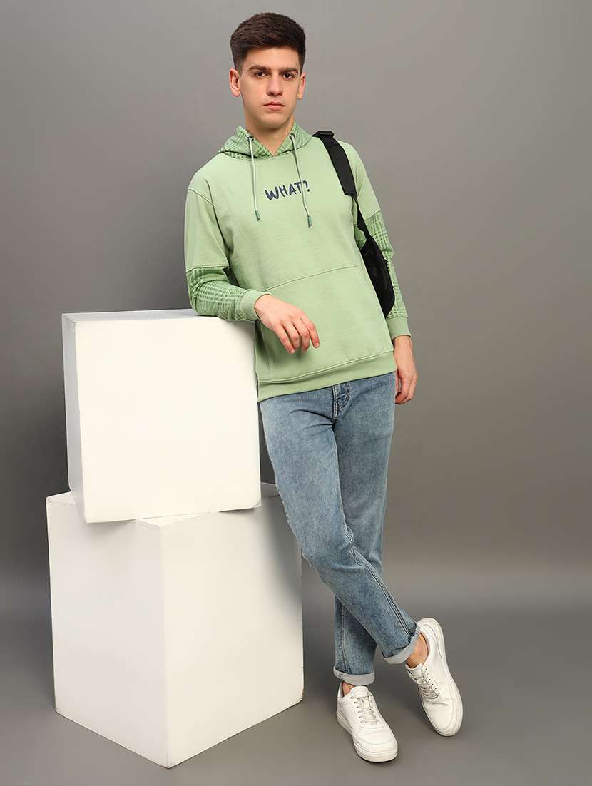 men long sleeves placement print sweatshirt - 21683215 -  Standard Image - 3