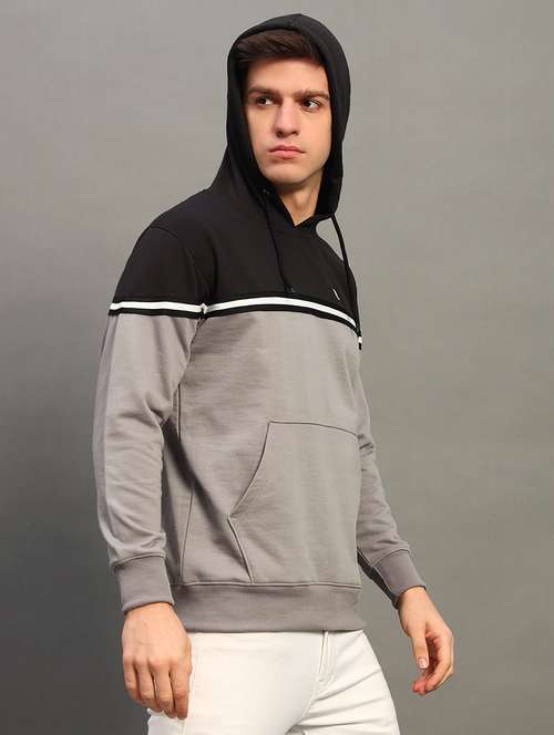 men color block long sleeve sweatshirt - 21683220 - Standard Image - 0