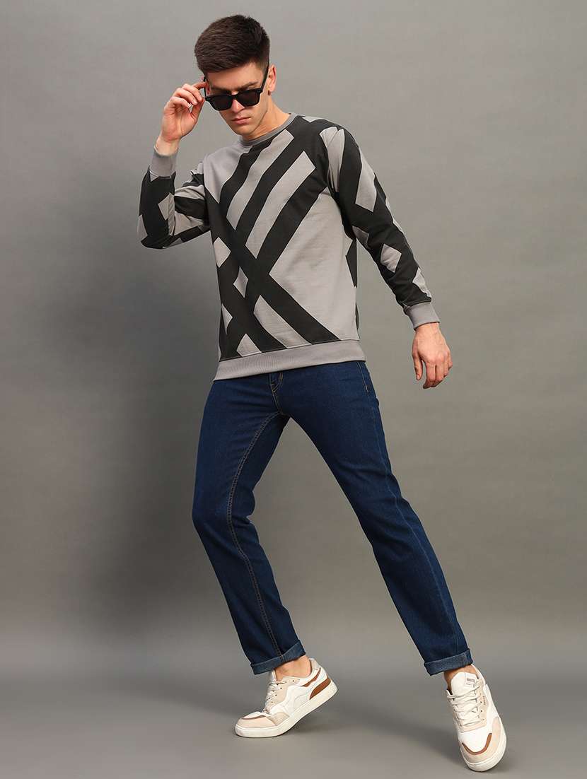 men long sleeves printed sweatshirt - 21683224 -  Standard Image - 3