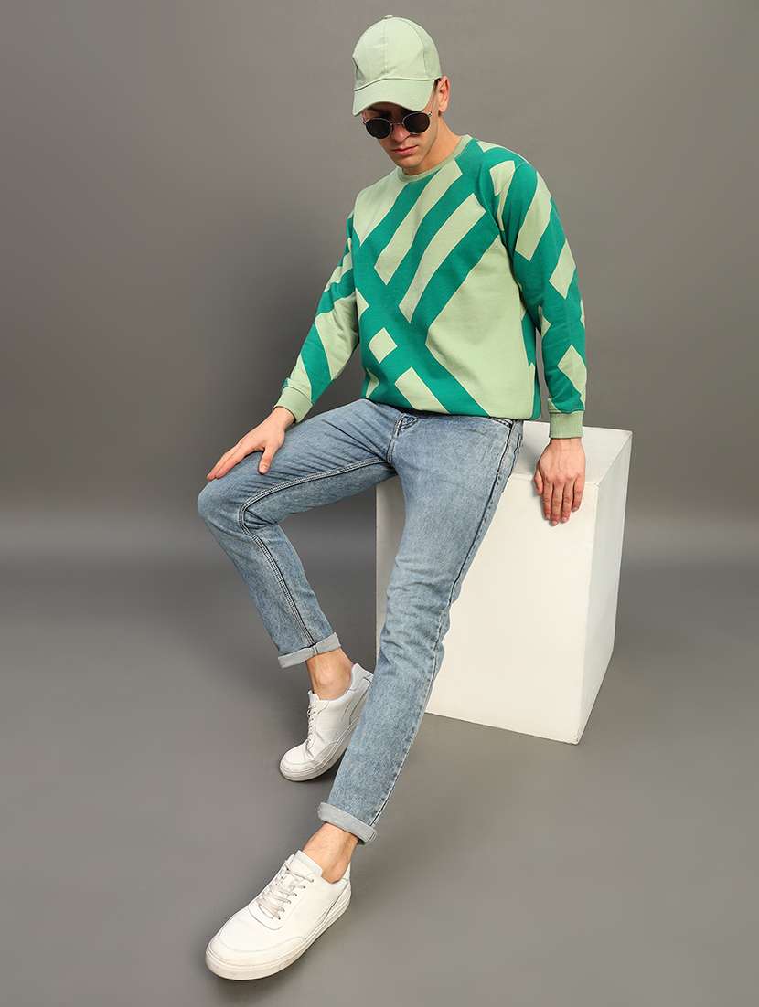 men long sleeves printed sweatshirt - 21683227 - Standard Image - 3