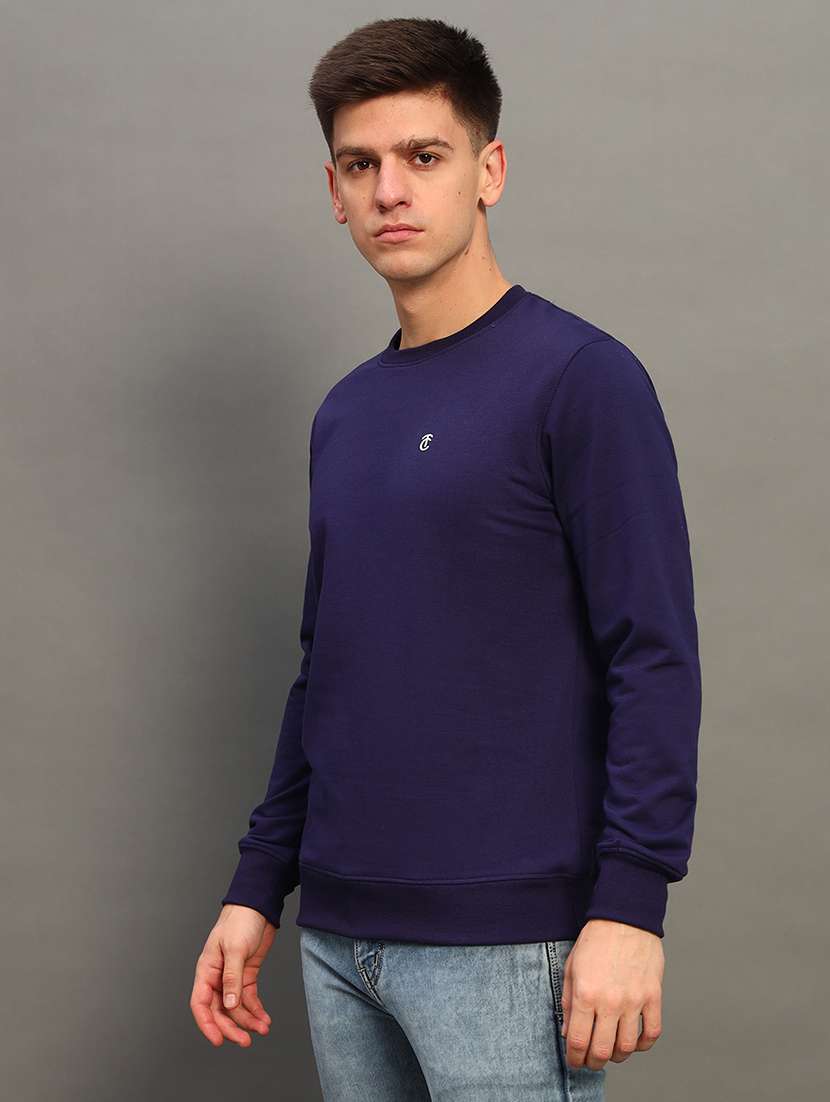 men long sleeves plain sweatshirt