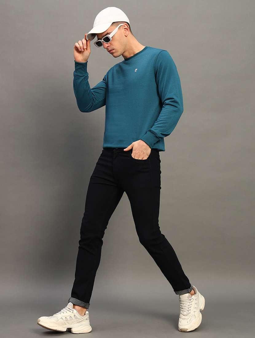 men solid long sleeve sweatshirt - 21683232 -  Standard Image - 3