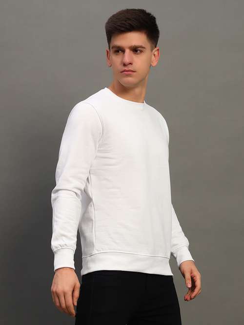 men solid long sleeve sweatshirt - 21683235 -  Standard Image - 0