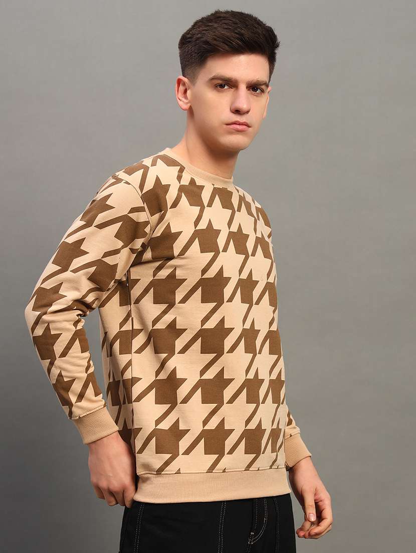 men all over print long sleeve sweatshirt