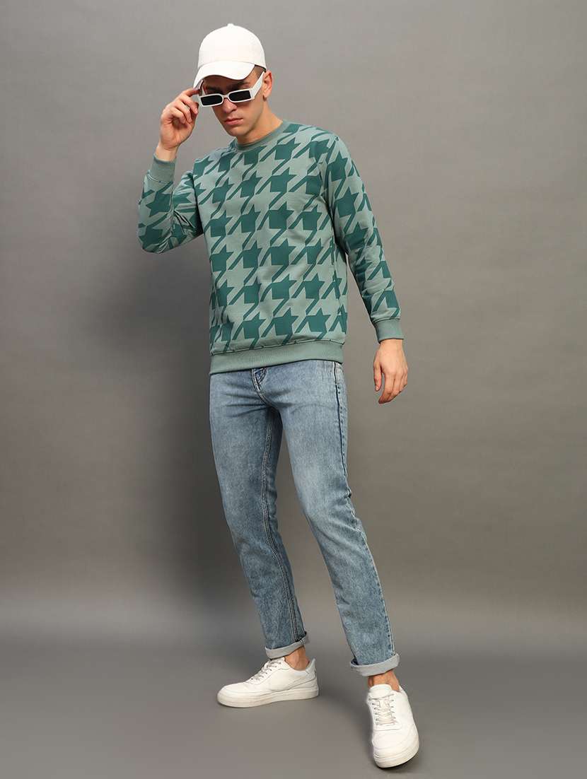 men all over print long sleeve sweatshirt - 21683241 -  Standard Image - 3