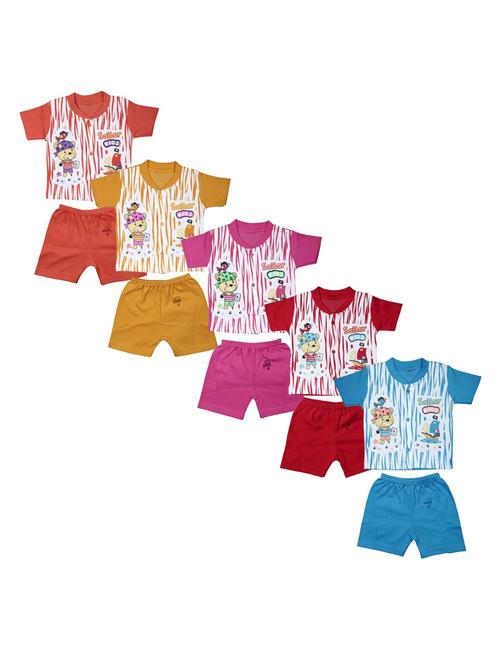 kids printed cotton shorts twin sets combo - 21683464 -  Standard Image - 0