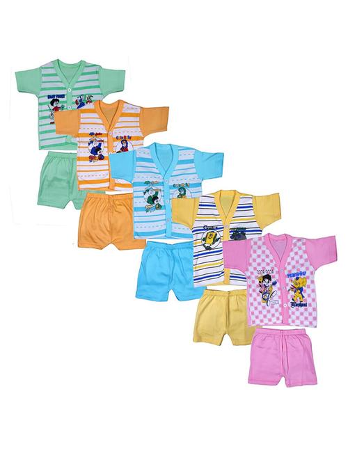 kids printed cotton shorts twin sets combo - 21683474 -  Standard Image - 0