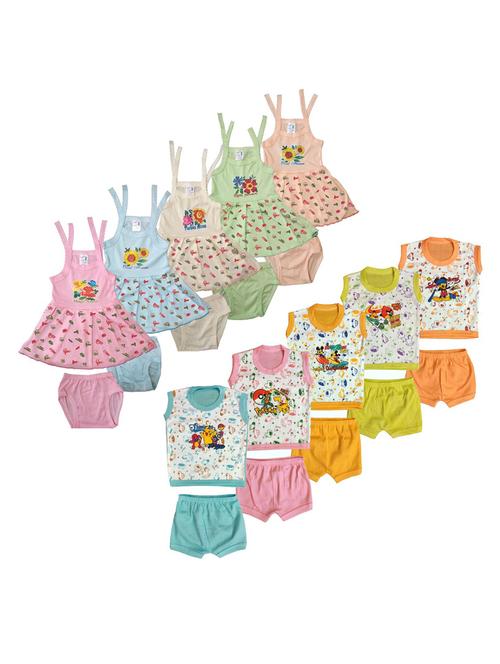 unisex printed clothing combo set for kids - 21683487 - Standard Image - 0