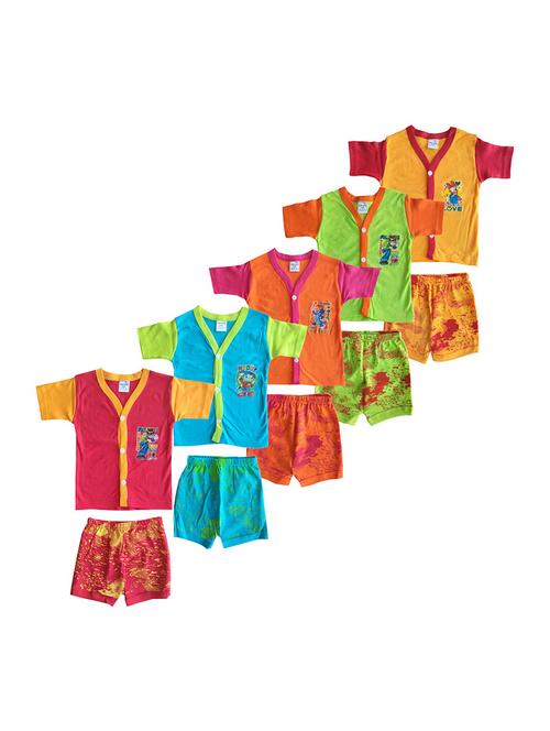 kids printed shorts twin set combo - 21683494 -  Standard Image - 0