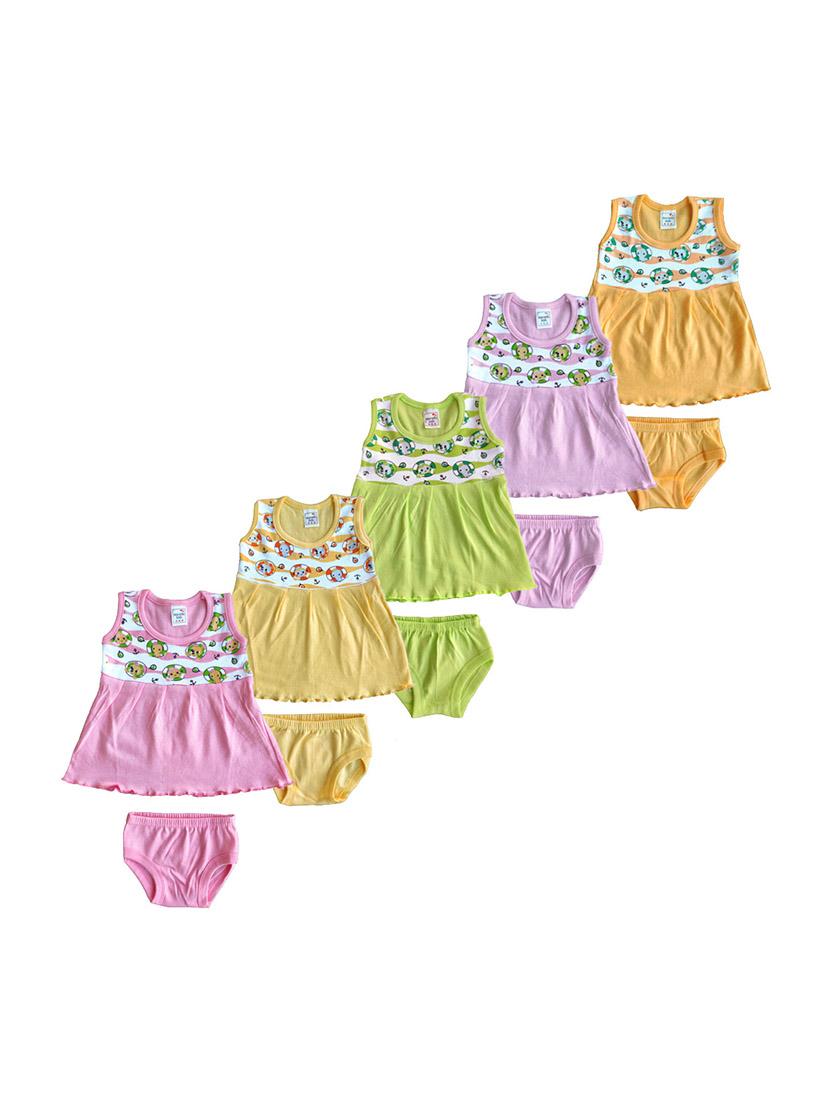 girls printed frock & bloomer combo - 21683521 -  Zoom Image - 0