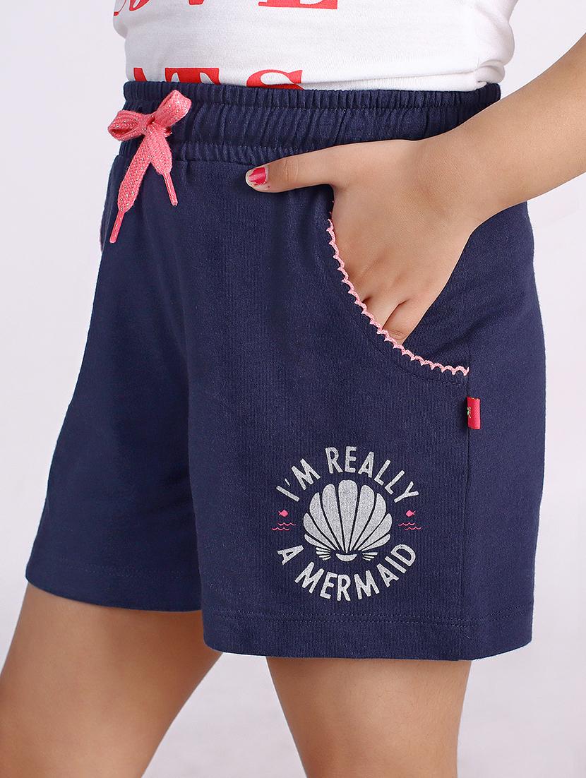 girls mid rise cotton shorts combo - 21683891 - Standard Image - 3