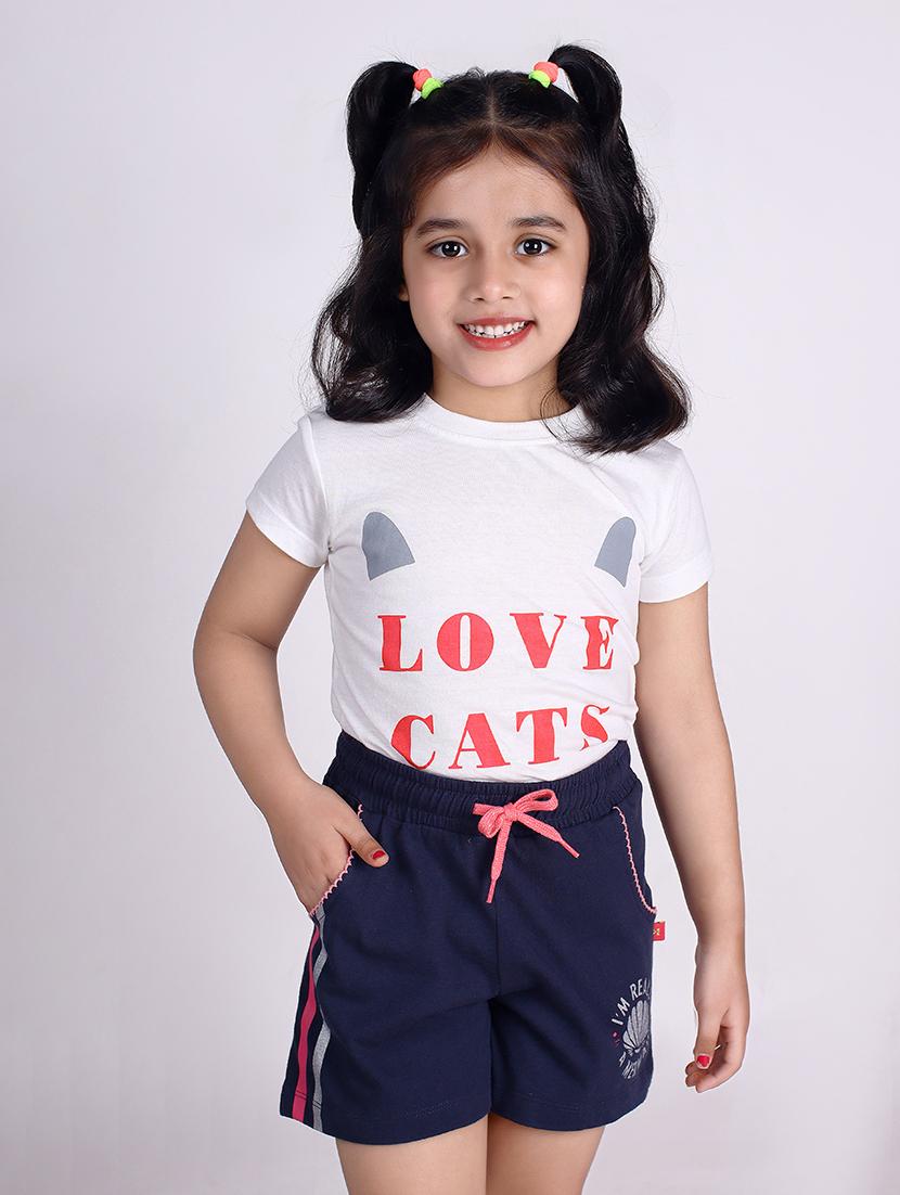 girls mid rise cotton shorts combo - 21683891 - Standard Image - 5