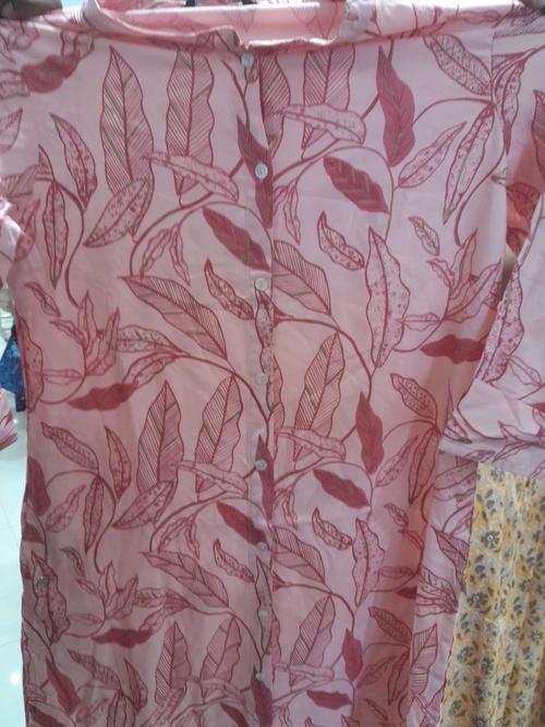peach rayon kurta - 21683937 - Standard Image - 0