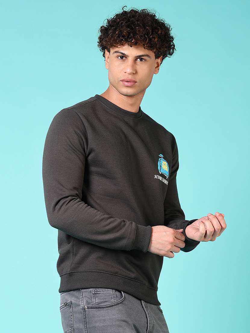 men long sleeves front & back print sweatshirt - 21683950 - Standard Image - 5