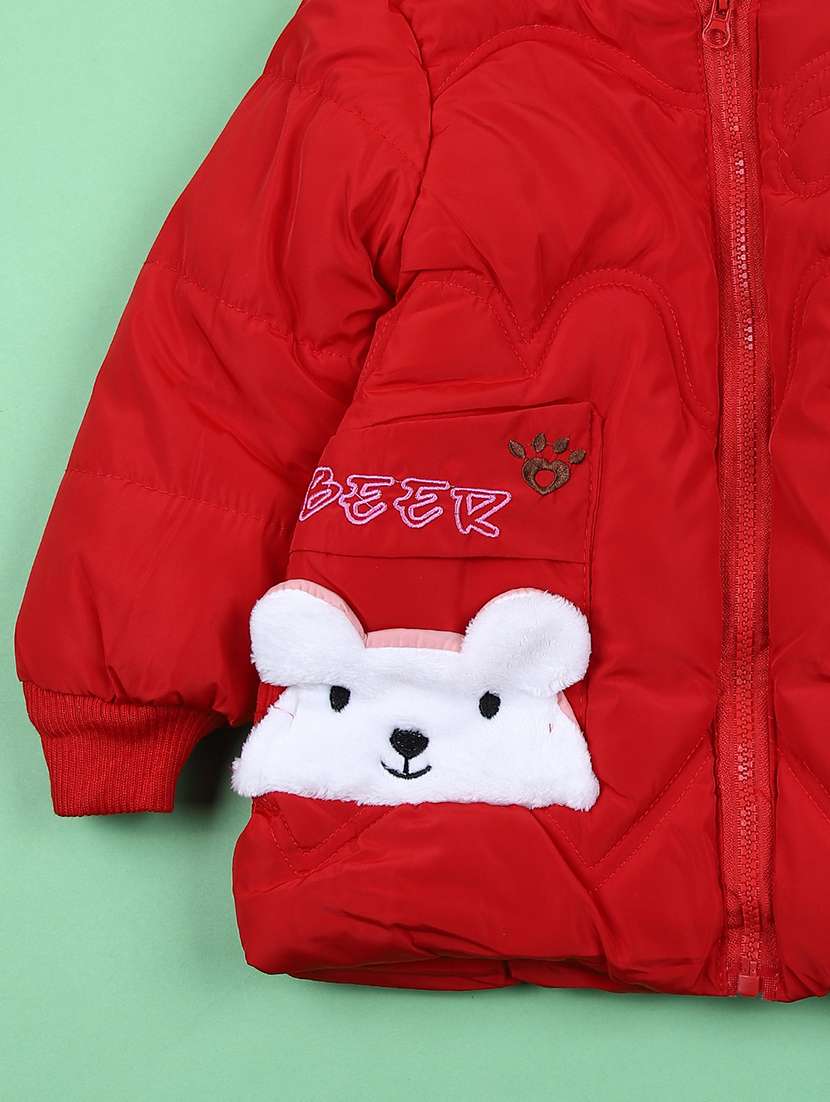 girls quilted long sleeve jacket - 21684088 -  Standard Image - 3