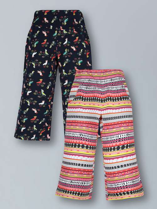 girls  pack of 2 printed palazzo  - 21684722 -  Standard Image - 0