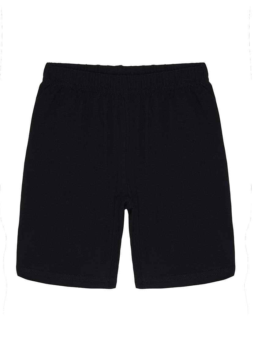 kids pack of 3 solid cotton shorts - 21684725 -  Standard Image - 5