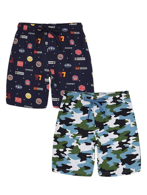 kids pack of 2 printed cotton shorts - 21684777 -  Standard Image - 0
