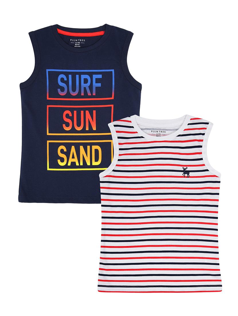 navy blue cotton tshirt - 21684778 - Zoom Image - 0