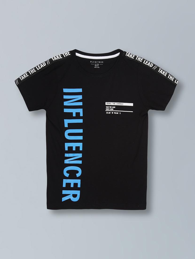 black cotton tshirt - 21684779 - Standard Image - 3