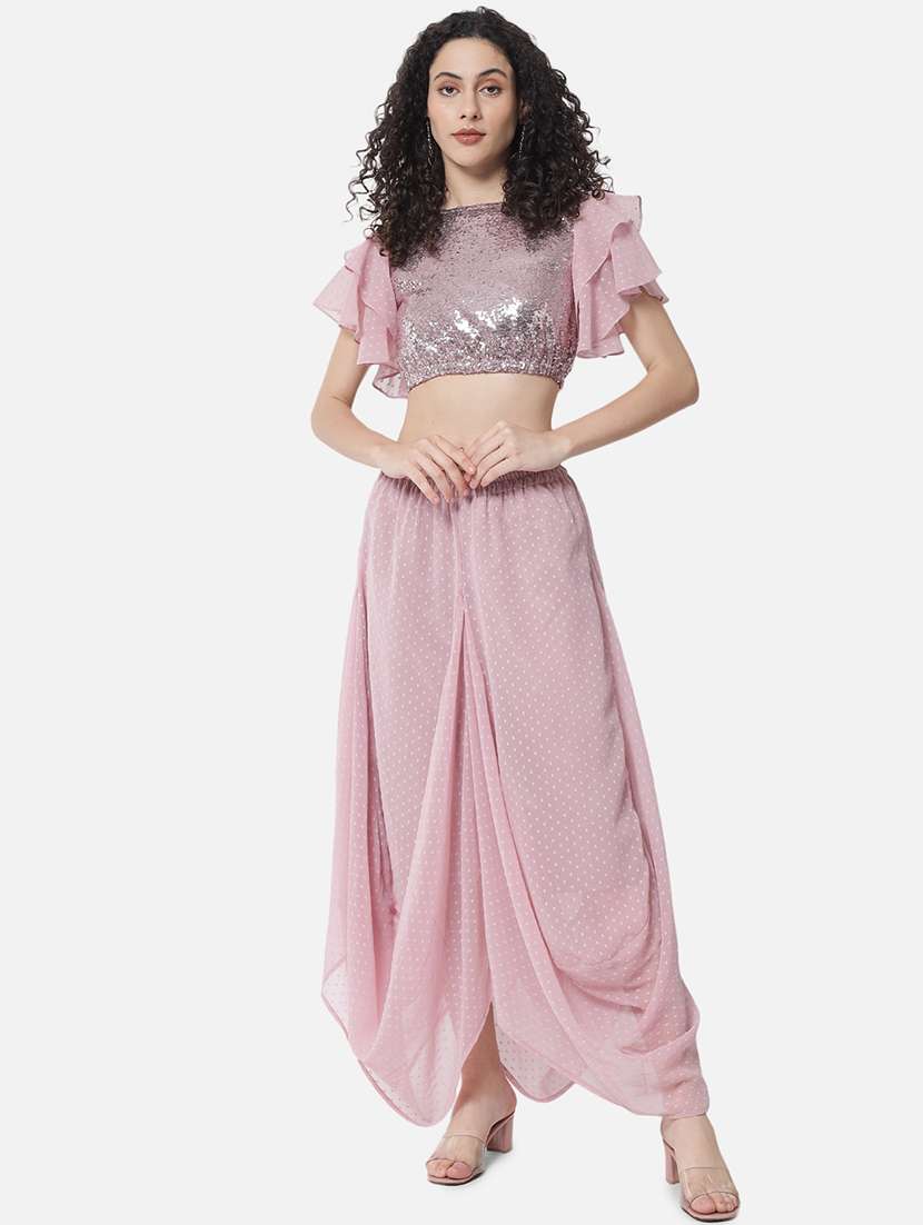 women solid mid rise flared palazzo - 21684848 -  Standard Image - 5