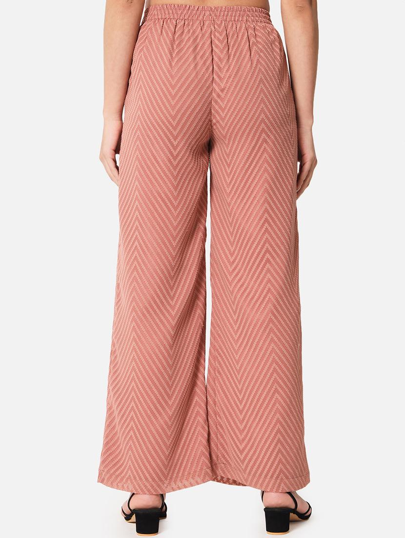 women self designed mid rise straight palazzo - 21684858 - Standard Image - 3