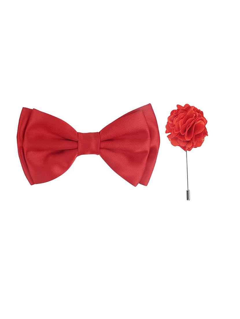 men elegant accessory set of bow tie & lapel pin combo - 21684930 - Standard Image - 3