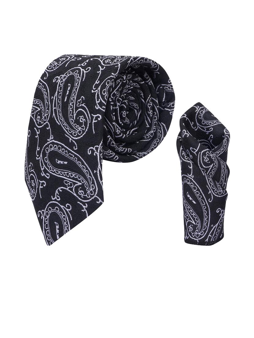 men elegant self-textured tie with pocket - 21684935 - Zoom Image - 0