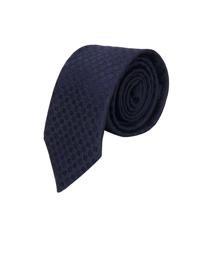 men elegant self-textured tie with pocket 