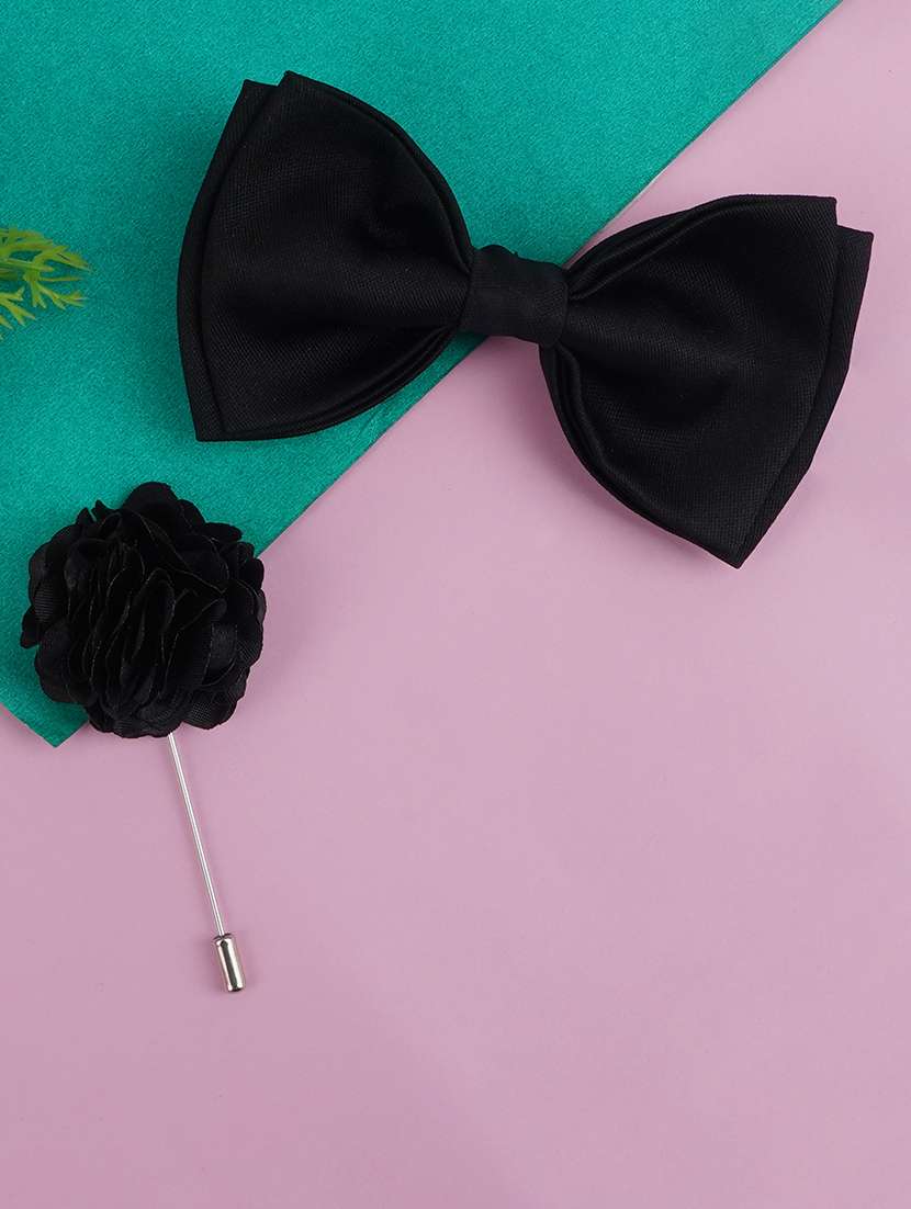 men elegant accessory set of bow tie & lapel pin combo - 21684945 - Zoom Image - 0