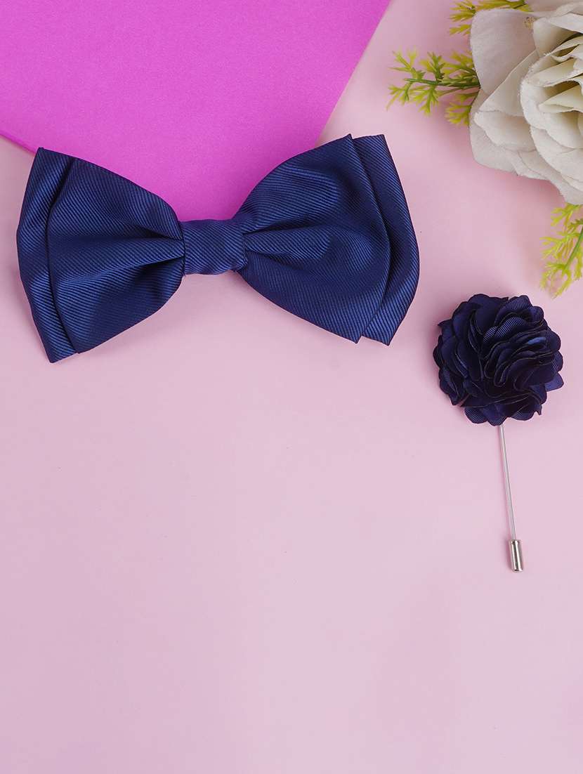 men elegant accessory set of bow tie & lapel pin combo - 21684947 - Zoom Image - 0