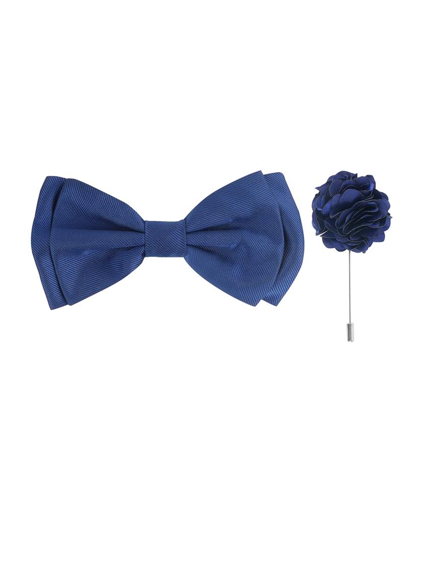 men elegant accessory set of bow tie & lapel pin combo - 21684947 - Standard Image - 3
