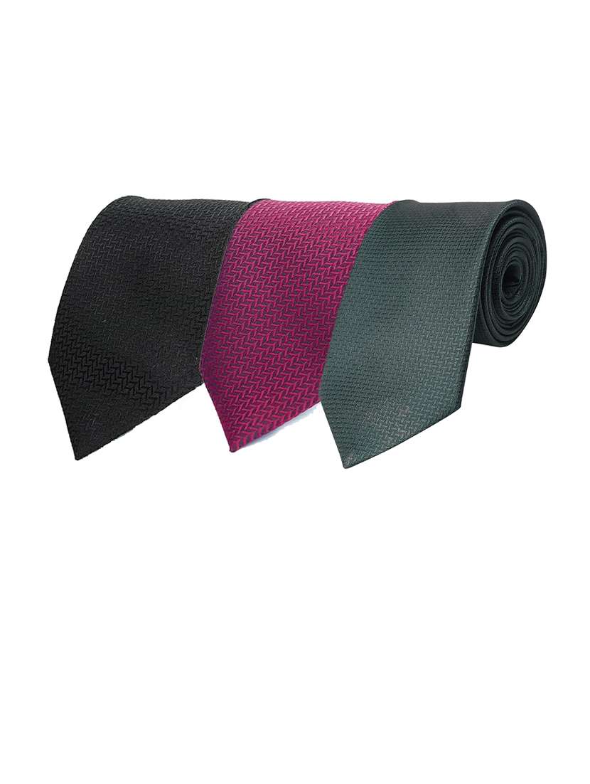 men elegant combo of self-textured ties - 21684955 - Zoom Image - 0