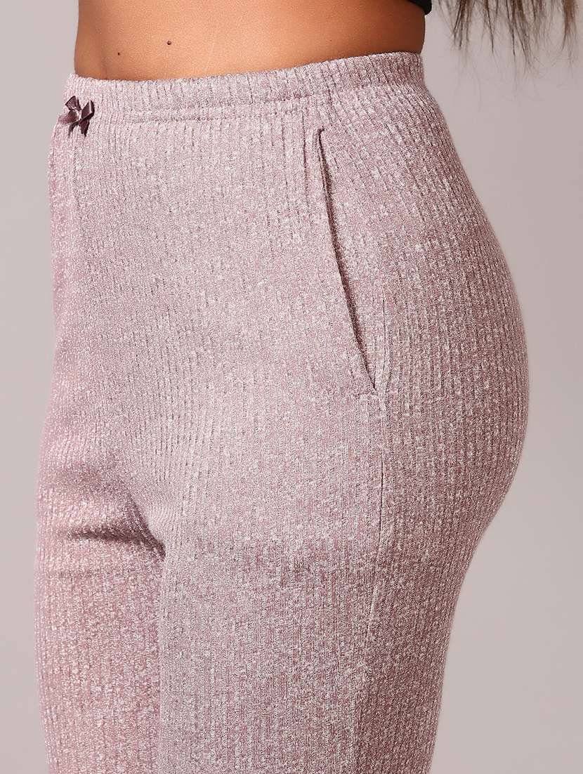 women solid high rise bootcut trouser - 21685065 -  Standard Image - 5