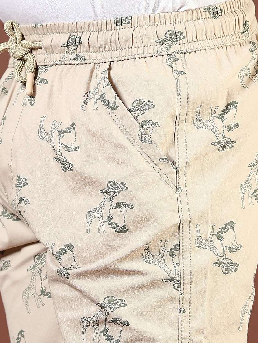 boys printed mid rise regular fit short - 21685116 -  Standard Image - 5